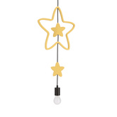 Trio shs p lampa wisząca czarny 3x20W E27 iq kids złoty+różowy+niebieski