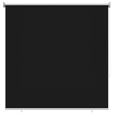 Roleta zewnętrzna 90% blokada UV Czarny 140 x 140 cm HDPE