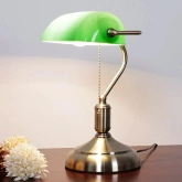 Lampka stołowa Abigali Bankierka zielona