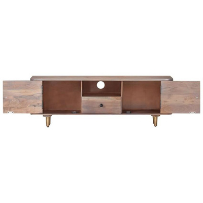 vidaXL Szafka pod TV, 118x30x40 cm, lite drewno akacjowe