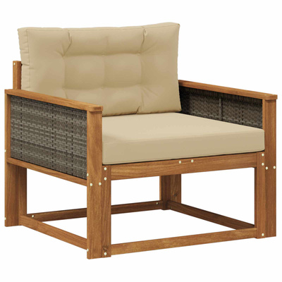 Środkowa sofa ogrodowa naturalny