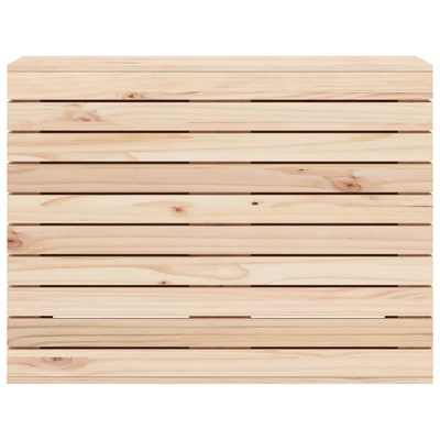 Kosz na pranie, 88,5x44x66 cm, lite drewno sosnowe