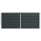 Donica Antracyt 195 x 50 x 75 cm Stal Galwanizowana