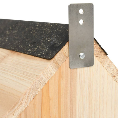 Domek dla wiewiórki, lite drewno jodłowe, 26x25x29 cm