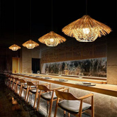 Lampa sufitowa wisząca z bambusa bali natural