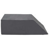 Poduszka na nogi Gładki Szary 63 x 52 x 19 cm Pianka PU