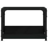 Stojak pod drukarkę, 2-poziomowy, czarny, 44x26x31,5 cm