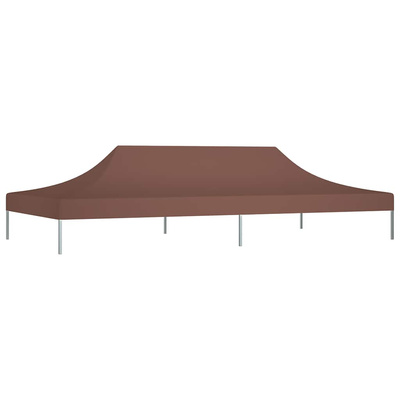 Dach do namiotu imprezowego, 6 x 3 m, brązowy, 270 g/m?
