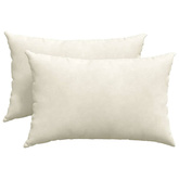 Poduszki na sofę 2 pcs Kremowy 60 x 40 cm Tkanina sztruksowa