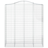 Kosze gabionowe, 5 szt, 200x50x220/240 cm, galwanizowane żelazo