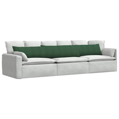 Poduszki na sofę 2 pcs Ciemna zieleń 200 x 40 cm