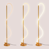 Nowoczesna Lampa podłogowa Złota LED 30W 3000K Abruzzo Spirali