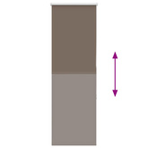 Roleta zaciemniająca kawowa 55x130 cm Szerokość tkaniny