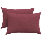 Poduszki na sofę 2 pcs Czerwone wino 60 x 40 cm tkanina