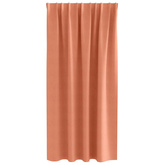 Firany blackout z kółkami 2 pcs terakota 175 x 140 cm Poliester