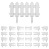 Obrzeża trawnikowe, 25 szt., białe, 10 m, PP