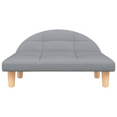 vidaXL Legowisko dla psa, jasnoszare, 70x52x30 cm, obite tkaniną