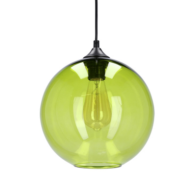 Lampa sufitowa szklana kula zielona Edison Candellux 31-29546-Z