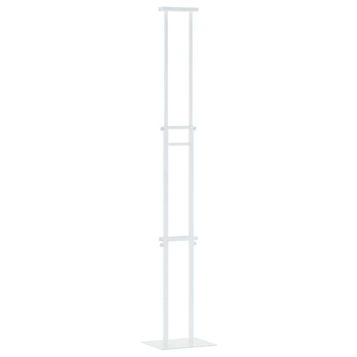 Stoiska na targi Biały 30 x 23,5 x 210 cm Stal
