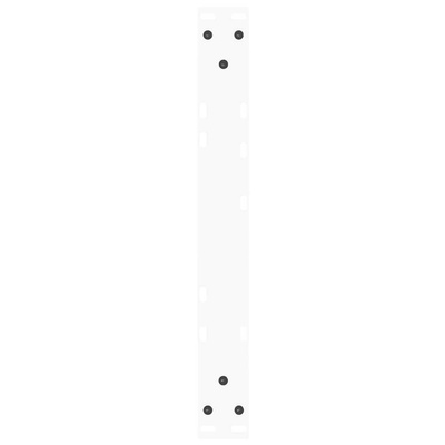 Nogi do stolika kawowego w kształcie litery V 2 szt. Białe 60x(30-31,3) cm Stal