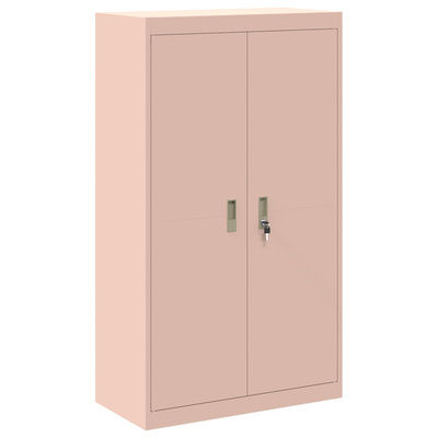 Szafka do przechowywania 2 szt. różowy 80 x 40 x 210 cm Stal