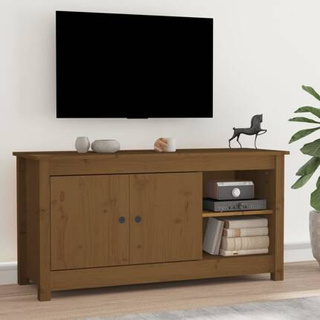 vidaXL Szafka pod TV, miodowy brąz, 103x36,5x52 cm, drewno sosnowe