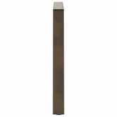 Nogi do stołu jadalnego w kształcie litery V 2 szt. Naturalna stal 90x(72-73,3) cm Stal