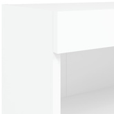 vidaXL Szafka pod TV, z oświetleniem LED, biała, 60x30x30 cm