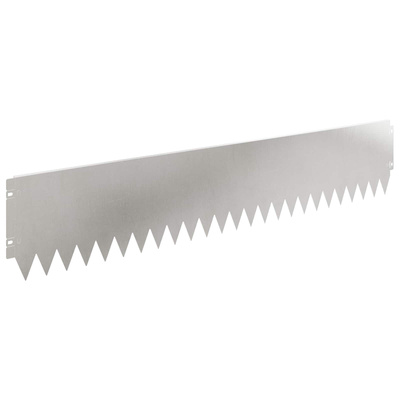Krawężnik do trawnika 20 szt. 103 x 20 cm Stal srebrny