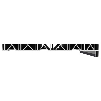 Parapet okienny Antracytowy z rysunkiem drewna PVC