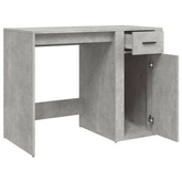 vidaXL Biurko, szarość betonu, 100x49x75 cm, materiał drewnopochodny