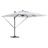 Parasol Roma Beżowy 286 x 284 x 270 cm Aluminium i Poliester