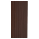 Panel dachowy 12 pcs brązowy 100 x 45 cm Stal galwanizowana