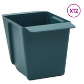 Skrzynki na kwiaty do palet euro 12 pcs zielony 14 x 9 x 9,5 cm