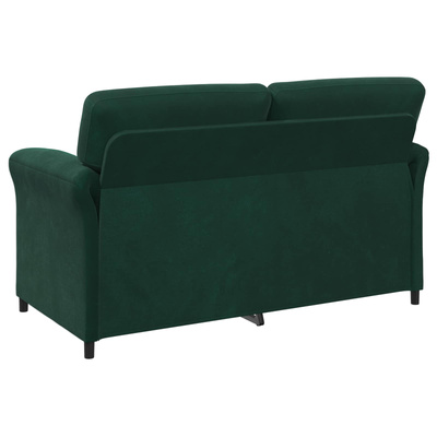 Sofa dwuosobowa Ciemnozielony 158 x 83 x 95 cm Welur