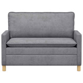 Sofa jasnoszary 126 x 81 x 87,5 cm Poliester
