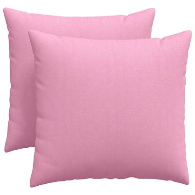 Poduszki na sofę 2 pcs Różowy 50 x 50 cm tkanina
