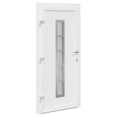 Drzwi Frontowe 98 x 208 cm PVC Biały