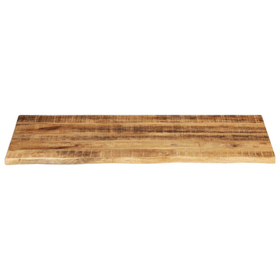 Blat stołu, 100x60x3,8 cm, naturalna krawędź, drewno mango