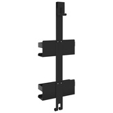 Wiszący organizer prysznicowy, czarny mat, stal nierdzewna 304