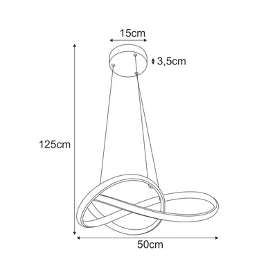 Lampa wisząca K-8236  z serii FONDI