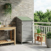 Shed ogrodowy Szary 59 x 56 x 113,5 cm Drewno Świerkowe