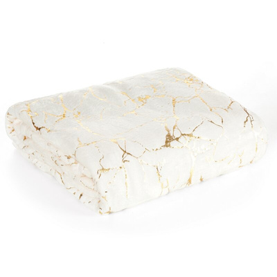 Koc Glamo kremowy 150x200