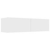 Szafka pod TV, biała, 120x30x30 cm, materiał drewnopochodny