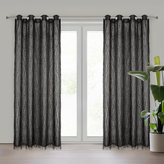 Zasłona Aurora czarna 140x250
