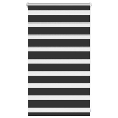 Roleta Zebra 50,9x100 cm Szerokość materiału 46,7 cm czarna