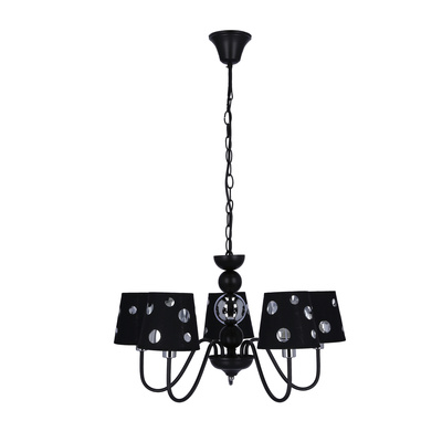 Żyrandol czarny lampa wisząca 5xE14 Batley Ledea 50205106