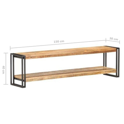vidaXL Szafka pod TV, 150x30x40 cm, surowe drewno mango