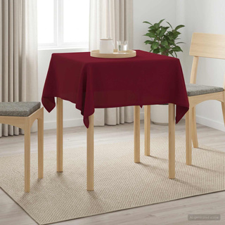 Obrus stołowy Kwadrat Czerwone wino 110 x 110 cm Poliester