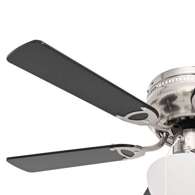 Wentylator sufitowy z lampą ? 82 cm Czarny